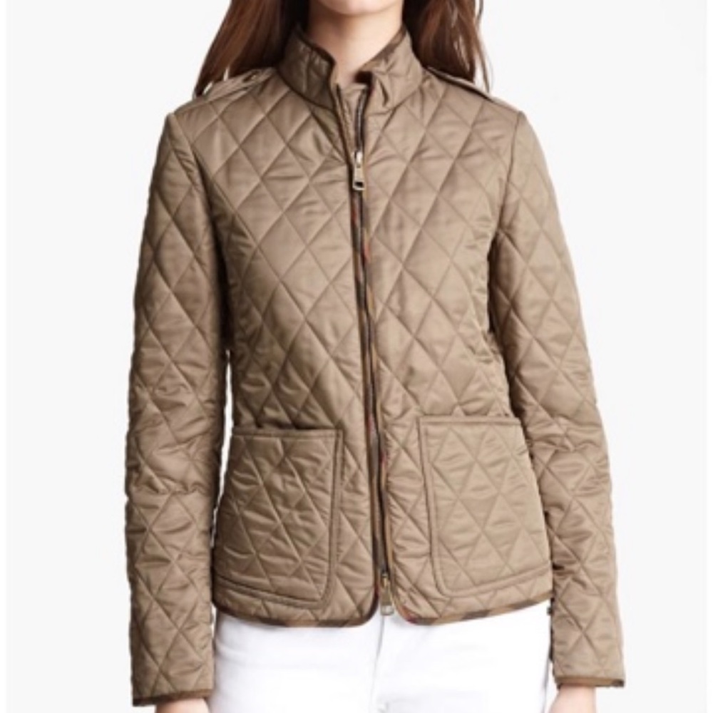 Zip quilted jacket Burberry Brit